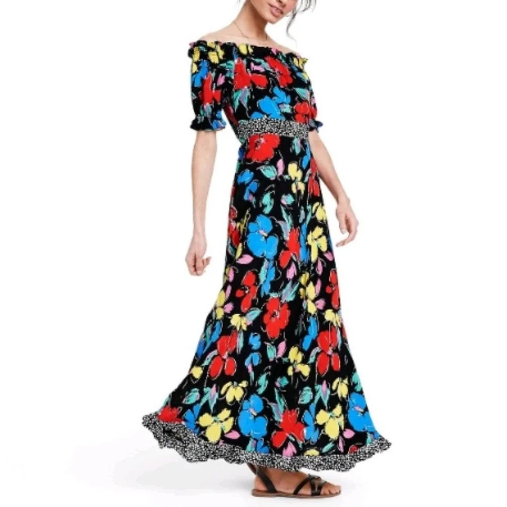 Floral puff sleeve rixo dress - Picture 1 of 3